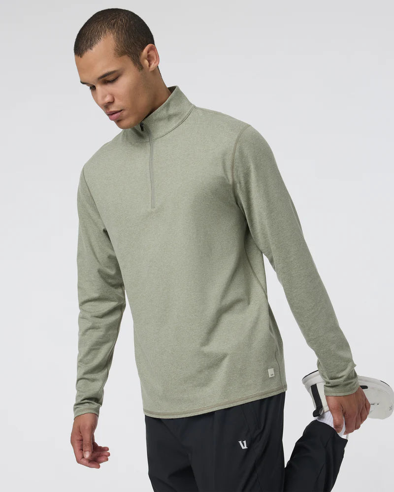 VUORI PONTO HALF ZIP MOCK NECK